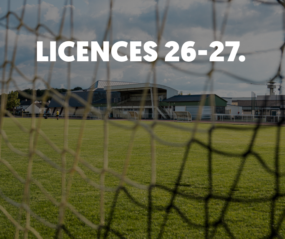 Les permanences licences 2026-2027 !