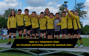 Nos U11 terminent 5ème du Tournoi National Jeunes de Saumur 2024 !