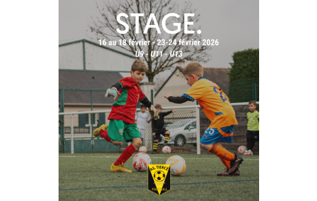 Stage des vacances de février 2026 !